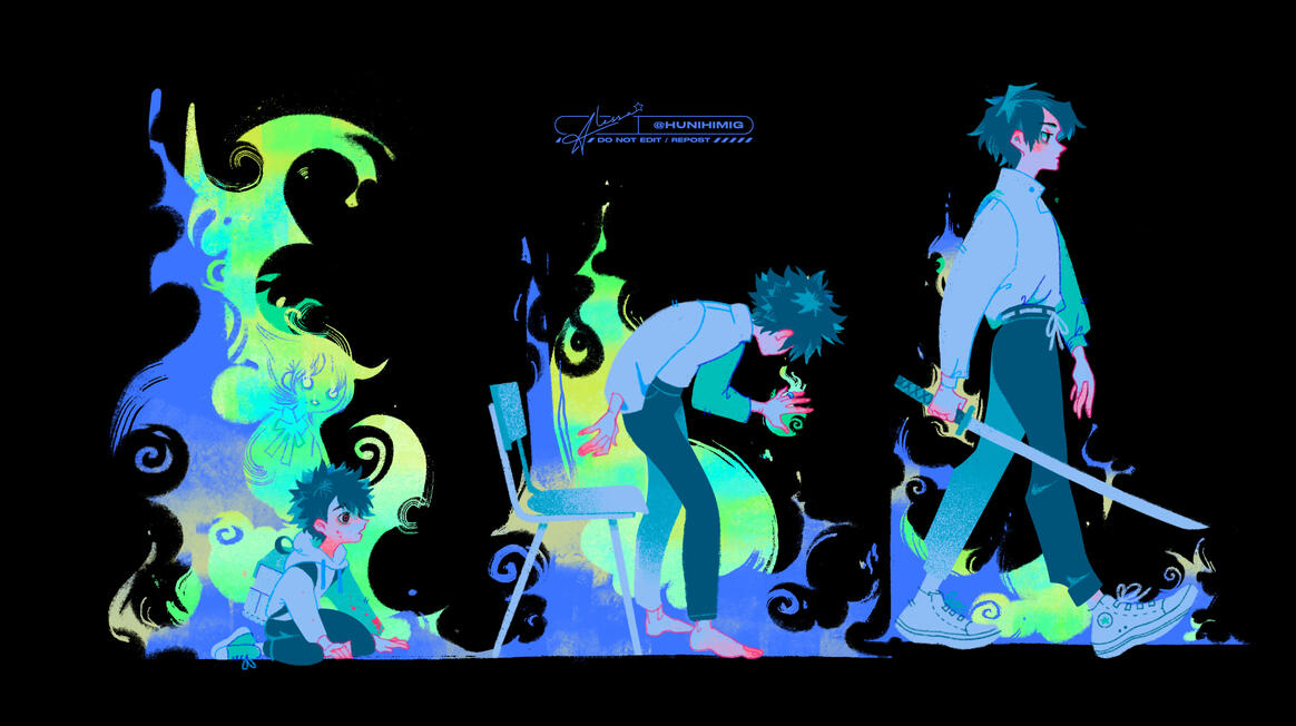 Okkotsu Yuuta, throughout the years.