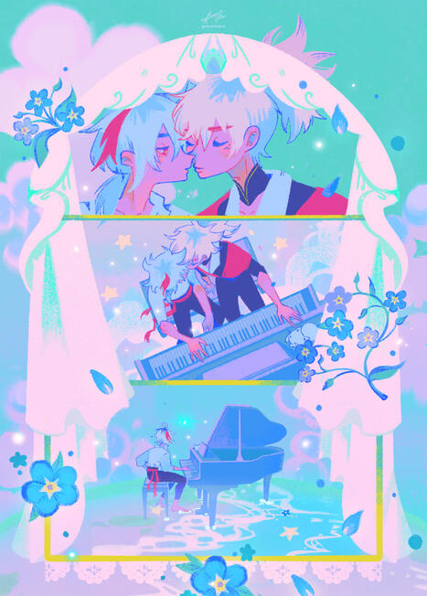 tomokazu your lie in april! au :')